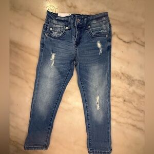 NWT 7 for all mankind Josefina skinny boyfriend blue jeans girls size 5